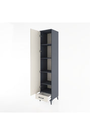 Hyperion Dolap 5 Raflı Tek Çekmeceli Tek Kapaklı 44x44x221 Antrasit-Aytaşı