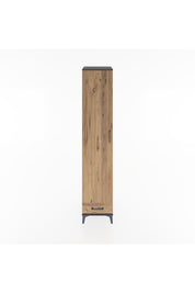 Hyperion Dolap 5 Raflı Tek Çekmeceli Tek Kapaklı 44x44x221 Antrasit-Çam