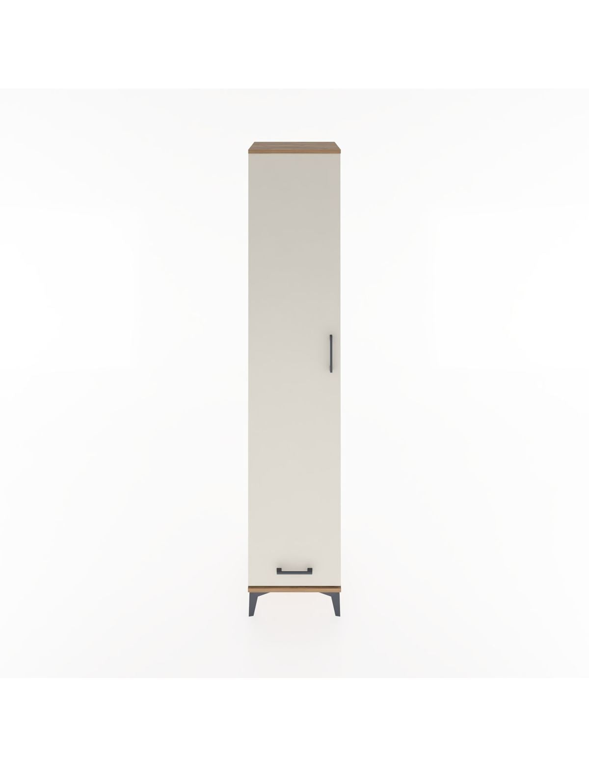 Hyperion Dolap 5 Raflı Tek Çekmeceli Tek Kapaklı 44x44x221 Çam-Aytaşı