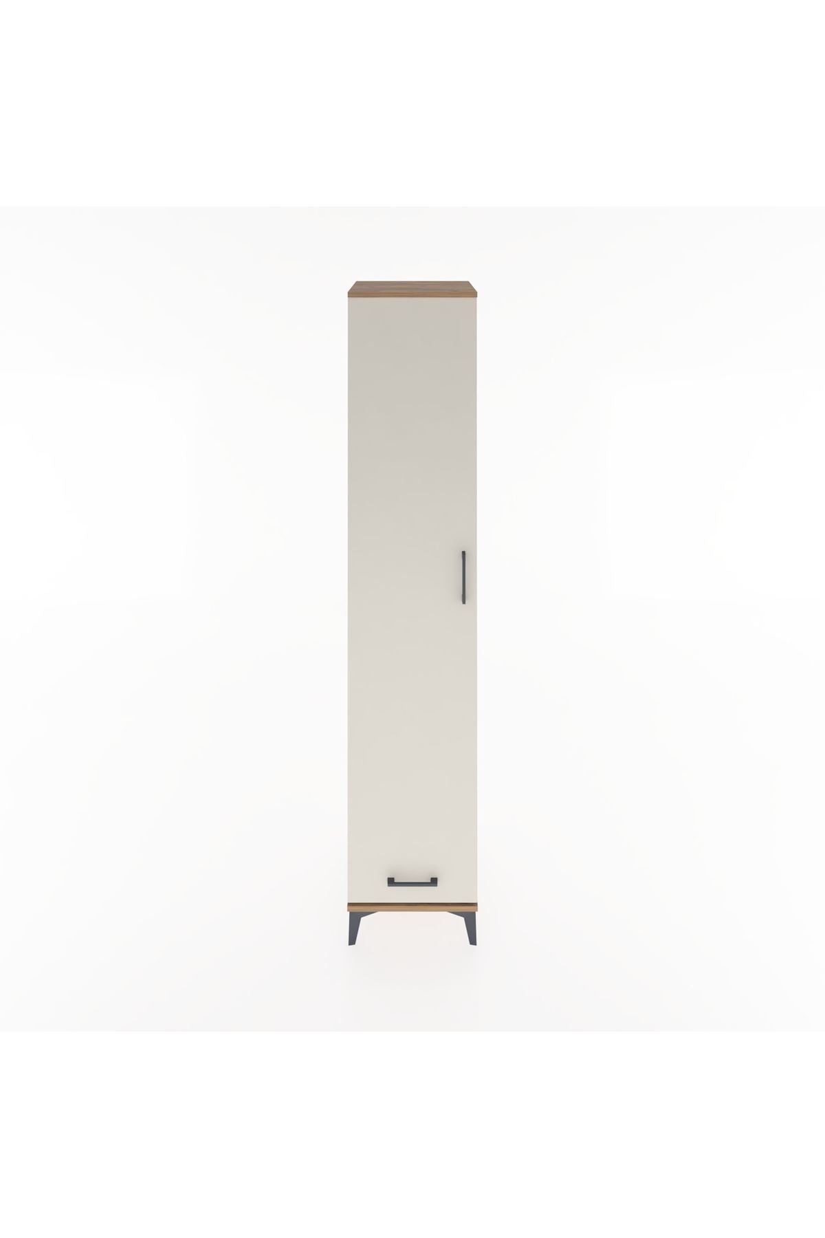 Hyperion Dolap 5 Raflı Tek Çekmeceli Tek Kapaklı 44x44x221 Çam-Aytaşı