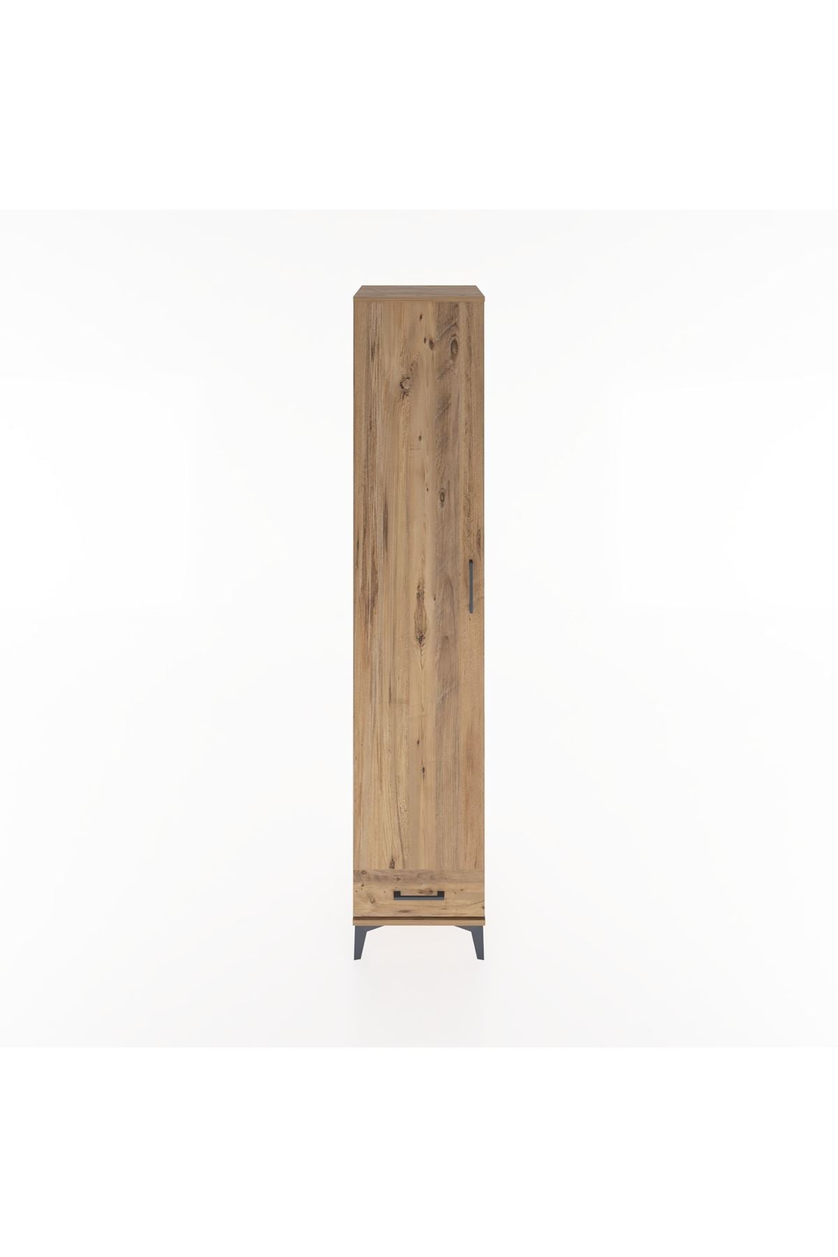 Hyperion Dolap 5 Raflı Tek Çekmeceli Tek Kapaklı 44x44x221 Çam-Çam