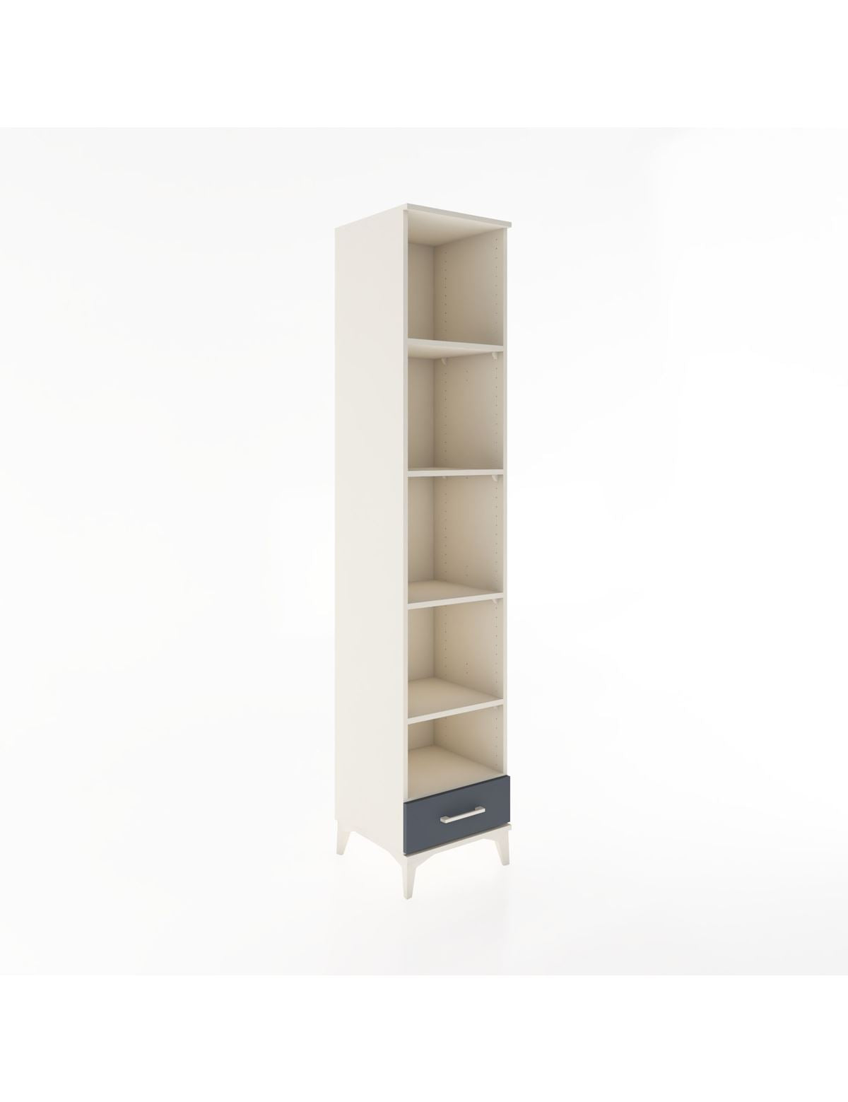 Hyperion Dolap 5 Raflı Tek Çekmeceli 44x44x221 Aytaşı-Antrasit