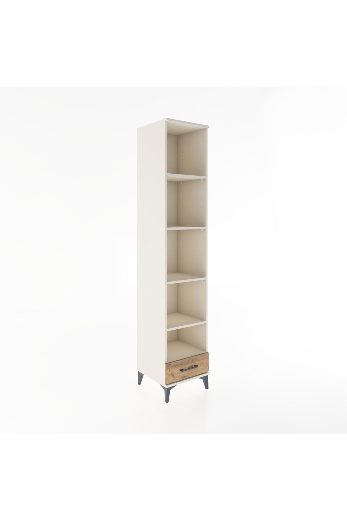 Hyperion Dolap 5 Raflı Tek Çekmeceli 44x44x221 Aytaşı-Çam