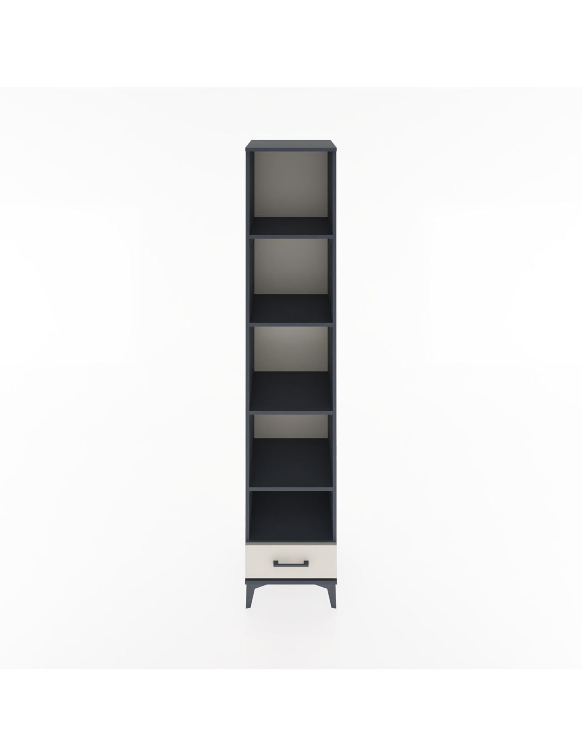 Hyperion Dolap 5 Raflı Tek Çekmeceli 44x44x221 Antrasit-Aytaşı