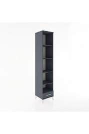Hyperion Dolap 5 Raflı Tek Çekmeceli 44x44x221 Antrasit-Antrasit