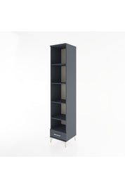 Hyperion Dolap 5 Raflı Tek Çekmeceli 44x44x221 Antrasit-Antrasit