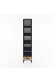 Hyperion Dolap 5 Raflı Tek Çekmeceli 44x44x221 Antrasit-Çam