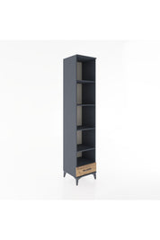 Hyperion Dolap 5 Raflı Tek Çekmeceli 44x44x221 Antrasit-Çam