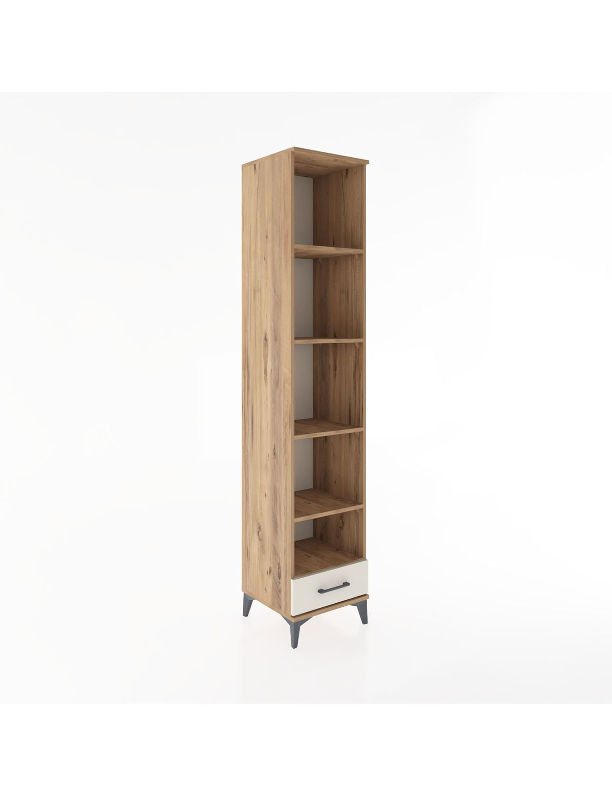 Hyperion Dolap 5 Raflı Tek Çekmeceli 44x44x221 Çam-Aytaşı