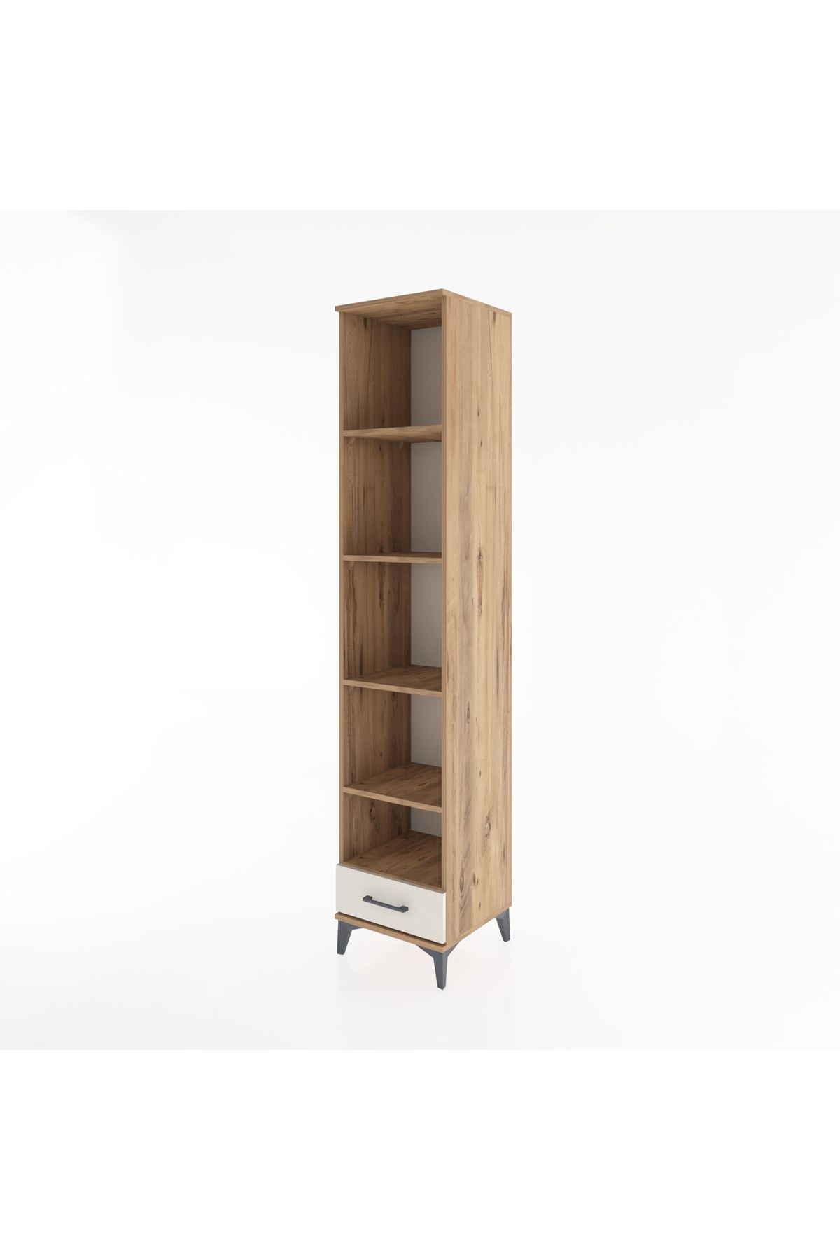 Hyperion Dolap 5 Raflı Tek Çekmeceli 44x44x221 Çam-Aytaşı