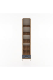 Hyperion Dolap 5 Raflı Tek Çekmeceli 44x44x221 Çam-Antrasit