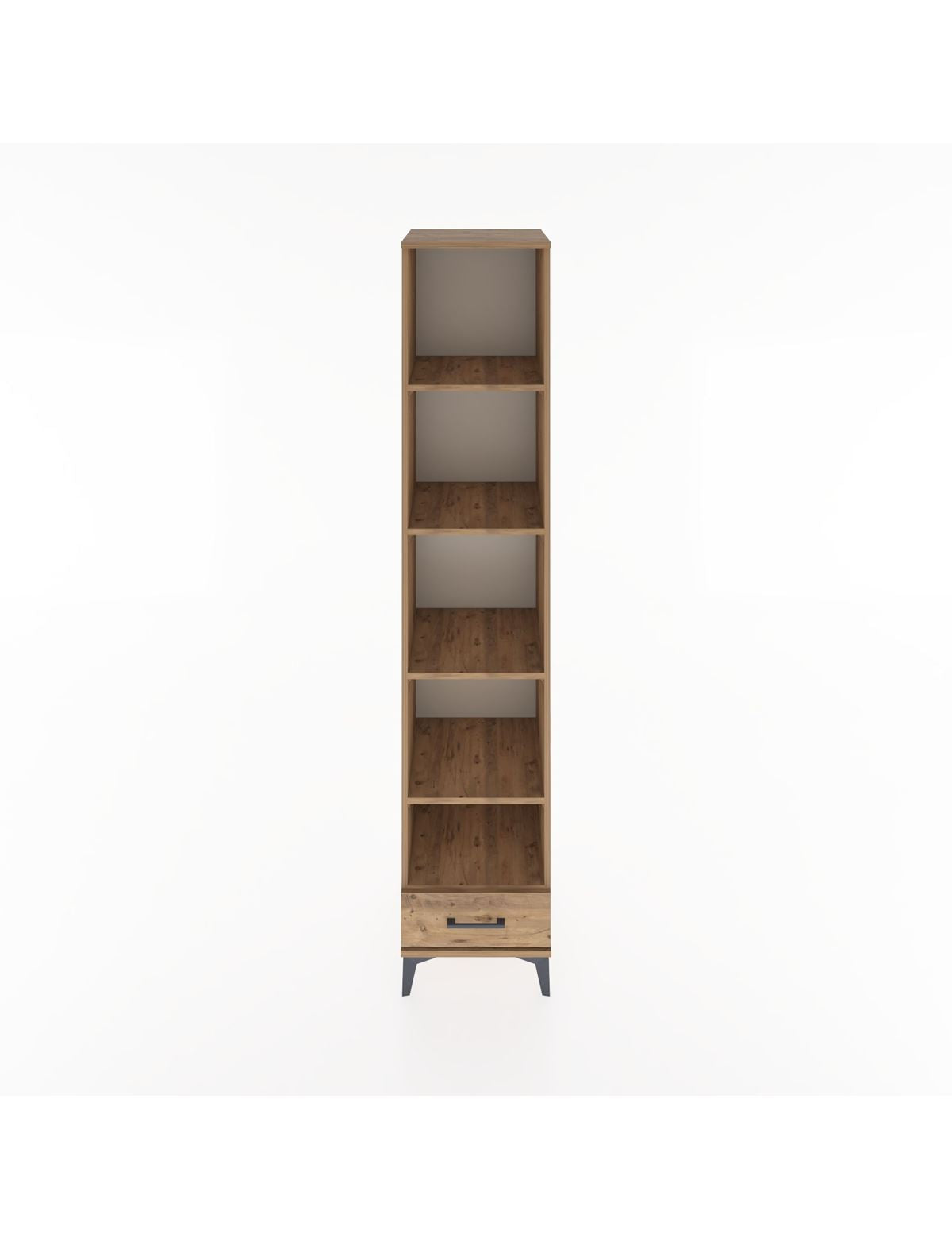 Hyperion Dolap 5 Raflı Tek Çekmeceli 44x44x221 Çam-Çam