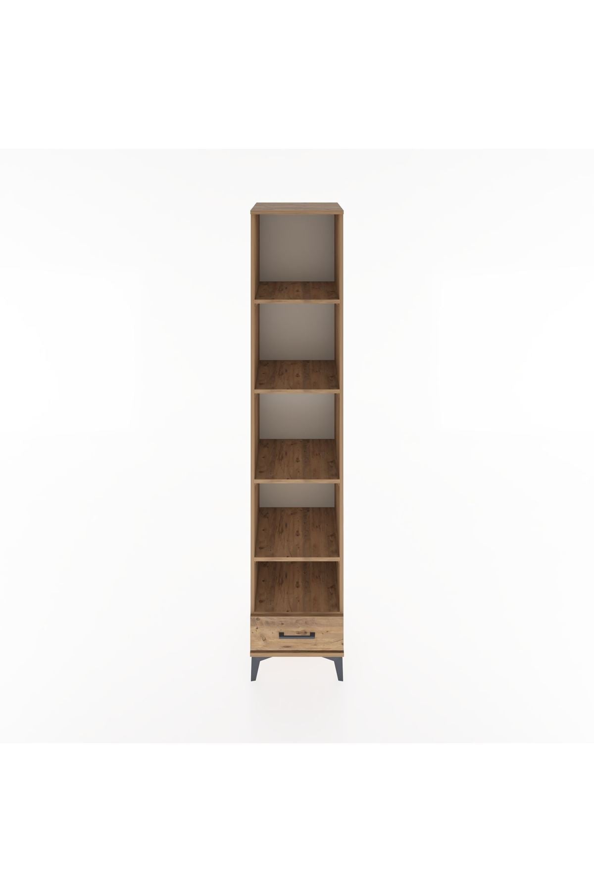 Hyperion Dolap 5 Raflı Tek Çekmeceli 44x44x221 Çam-Çam