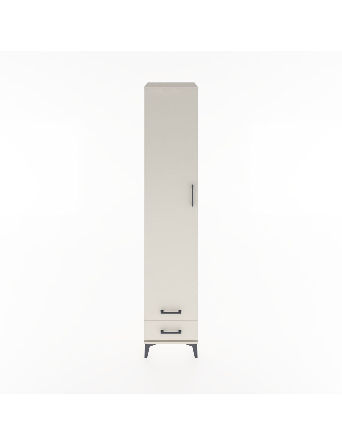 Hyperion Dolap 3 Raflı 2 Çekmeceli Tek Askılı 44x44x221 Aytaşı-Aytaşı