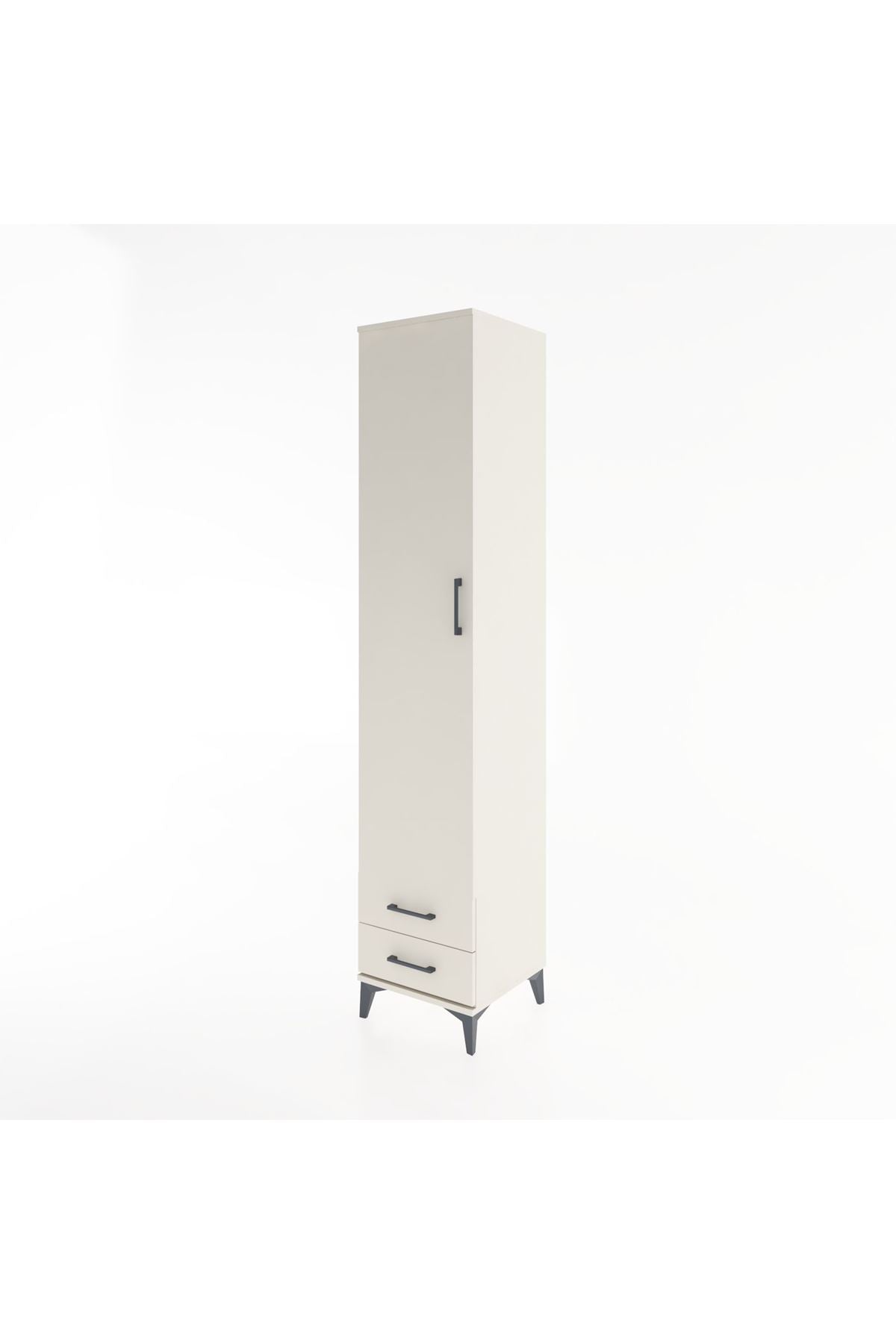 Hyperion Dolap 3 Raflı 2 Çekmeceli Tek Askılı 44x44x221 Aytaşı-Aytaşı