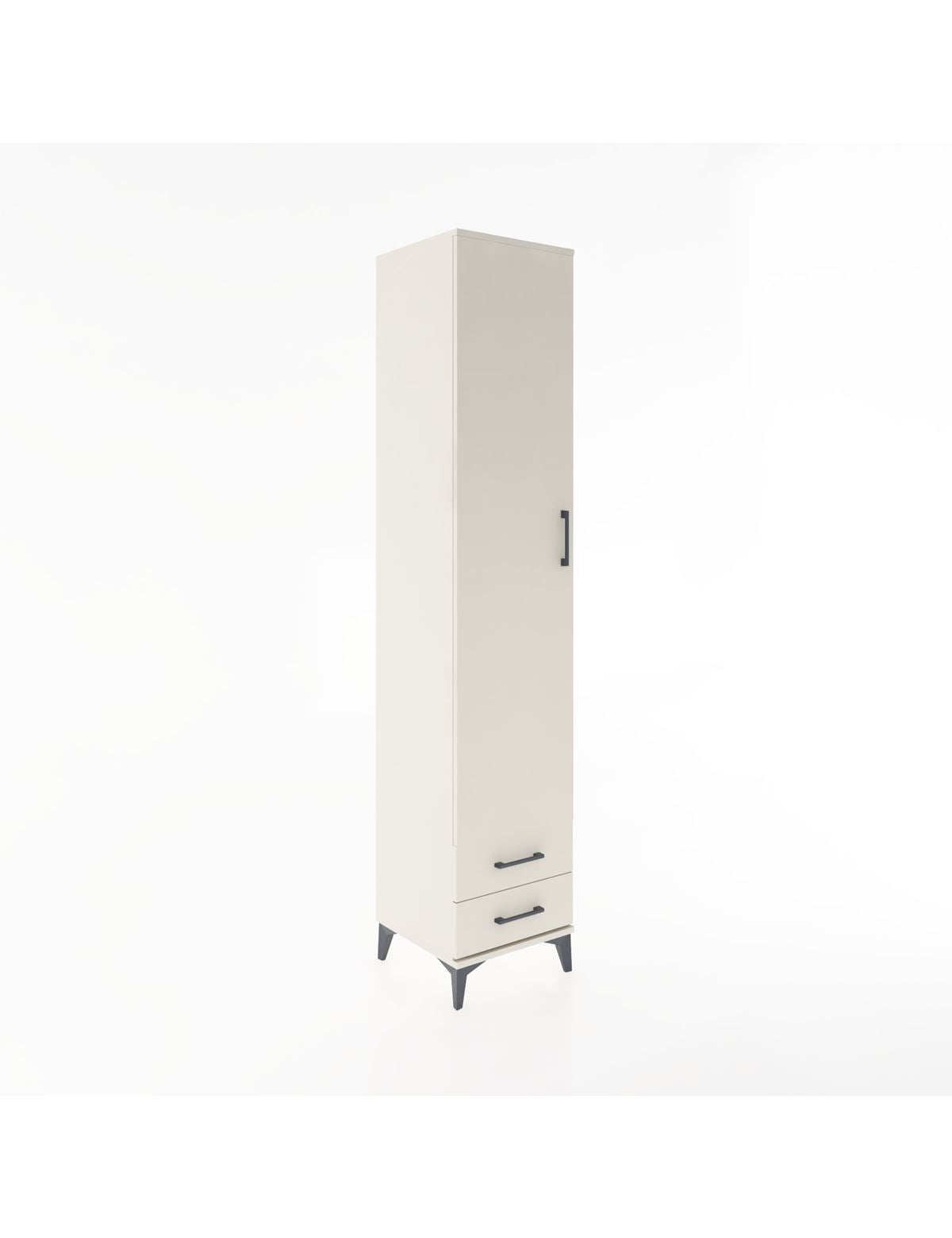 Hyperion Dolap 3 Raflı 2 Çekmeceli Tek Askılı 44x44x221 Aytaşı-Aytaşı