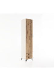 Hyperion Dolap 3 Raflı 2 Çekmeceli Tek Askılı 44x44x221 Aytaşı-Çam