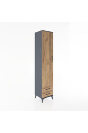 Hyperion Dolap 3 Raflı 2 Çekmeceli Tek Askılı 44x44x221 - S61M009V6B