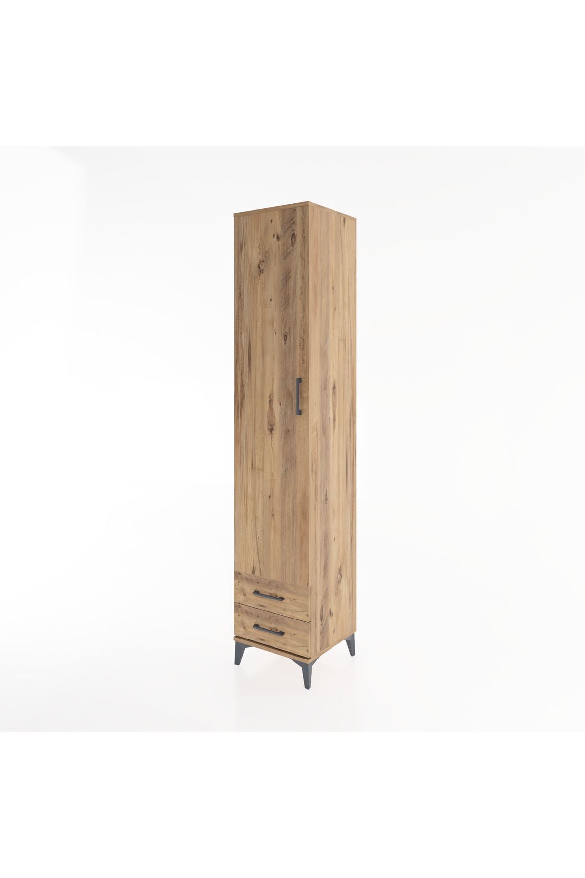 Hyperion Dolap 3 Raflı 2 Çekmeceli Tek Askılı 44x44x221 - S61M009V9B