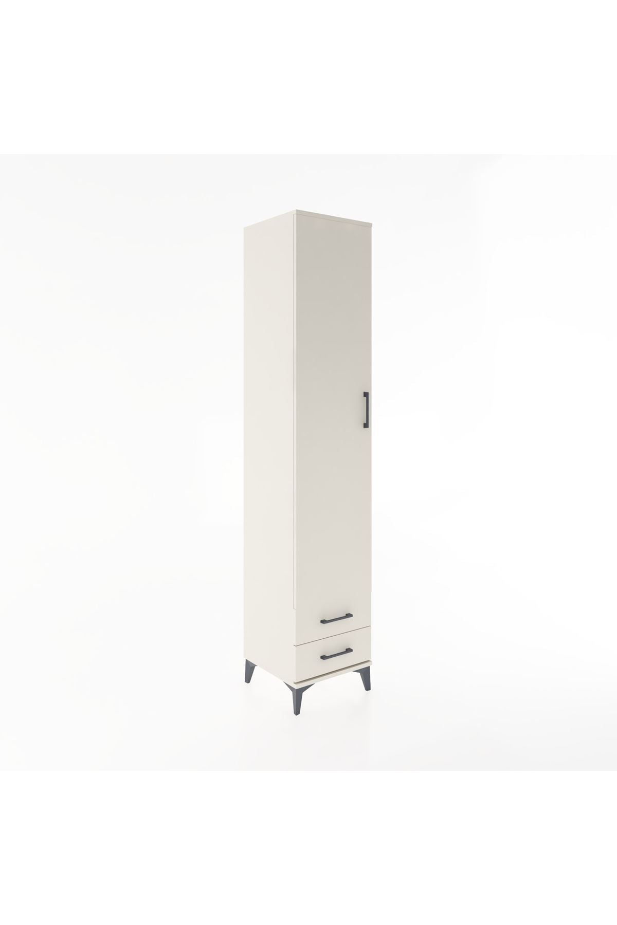 Hyperion Dolap 5 Raflı 2 Çekmeceli Tek Kapaklı 44x44x221 Aytaşı-Aytaşı