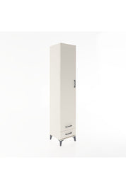 Hyperion Dolap 5 Raflı 2 Çekmeceli Tek Kapaklı 44x44x221 Aytaşı-Aytaşı