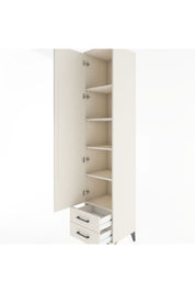 Hyperion Dolap 5 Raflı 2 Çekmeceli Tek Kapaklı 44x44x221 Aytaşı-Aytaşı