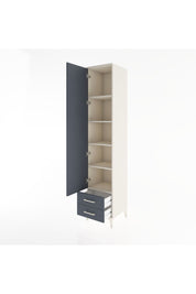 Hyperion Dolap 5 Raflı 2 Çekmeceli Tek Kapaklı 44x44x221 Aytaşı-Antrasit