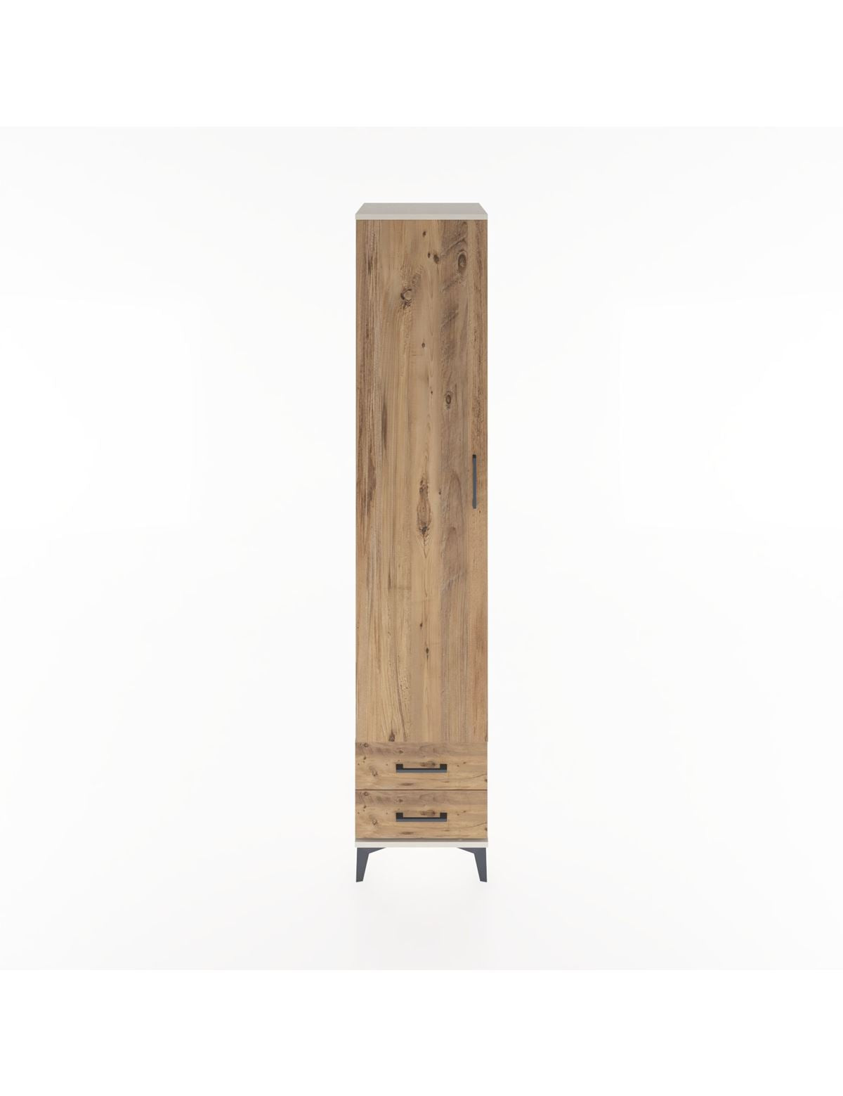 Hyperion Dolap 5 Raflı 2 Çekmeceli Tek Kapaklı 44x44x221 Aytaşı-Çam