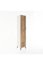 Hyperion Dolap 5 Raflı 2 Çekmeceli Tek Kapaklı 44x44x221 Aytaşı-Çam