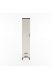 Hyperion Dolap 5 Raflı 2 Çekmeceli Tek Kapaklı 44x44x221 Antrasit-Aytaşı