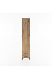 Hyperion Dolap 5 Raflı 2 Çekmeceli Tek Kapaklı 44x44x221 Çam-Çam