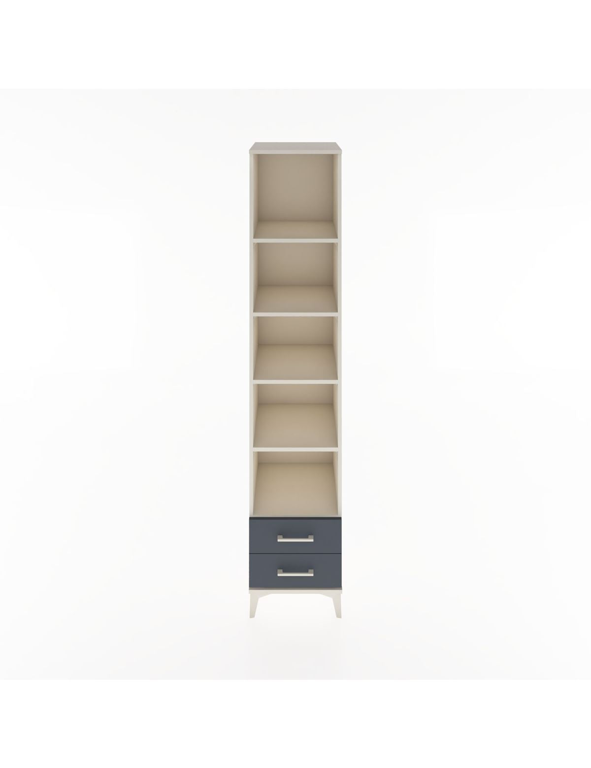 Hyperion Dolap 5 Raflı 2 Çekmeceli 44x44x221 Aytaşı-Antrasit