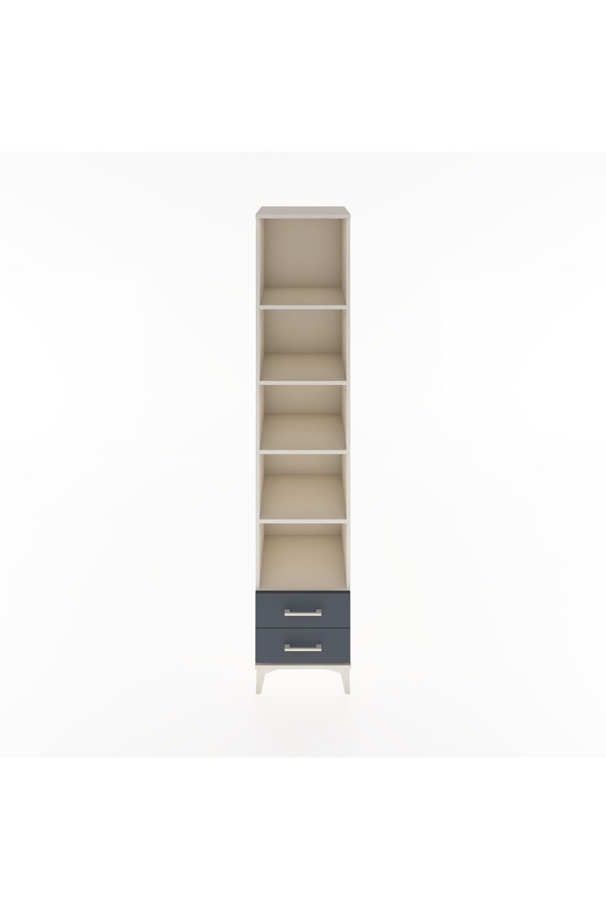 Hyperion Dolap 5 Raflı 2 Çekmeceli 44x44x221 Aytaşı-Antrasit