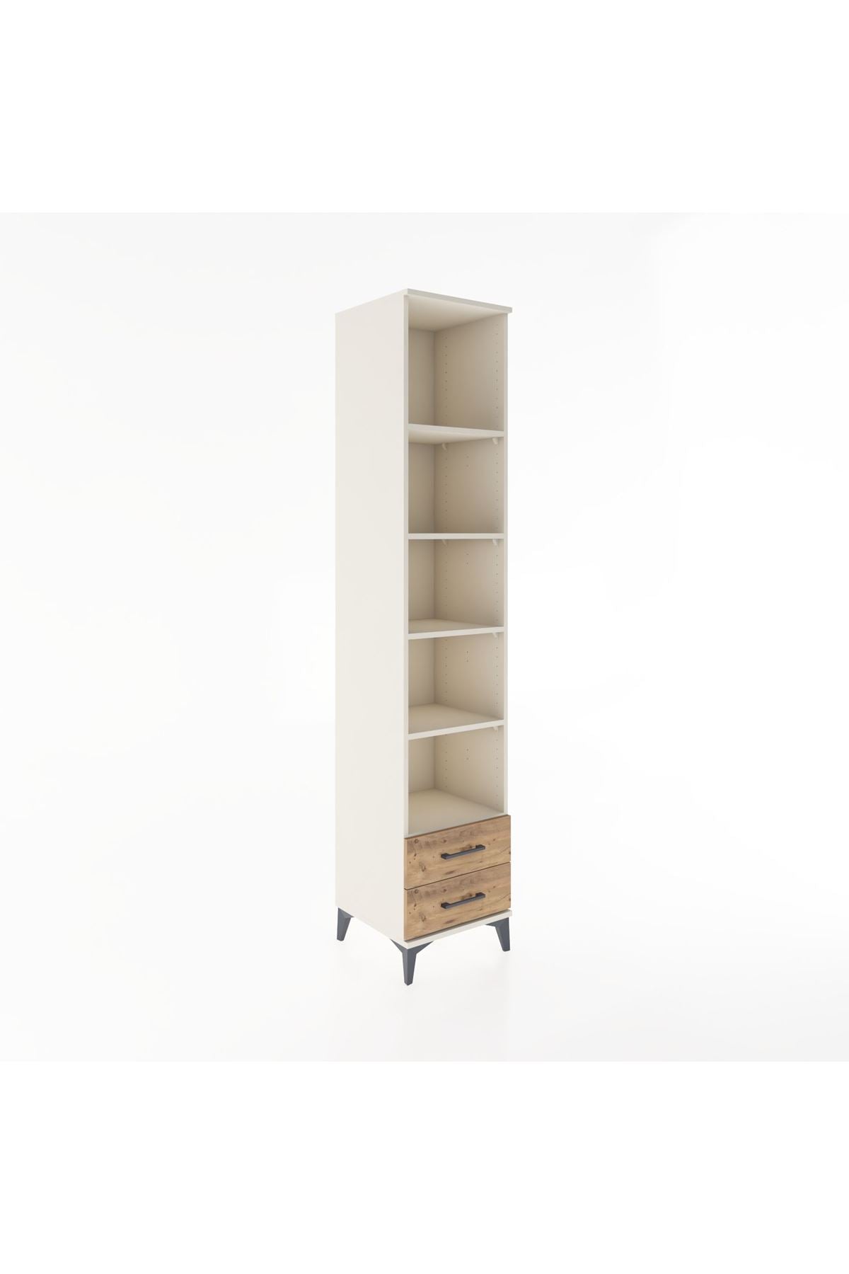 Hyperion Dolap 5 Raflı 2 Çekmeceli 44x44x221 Aytaşı-Çam