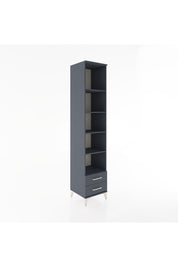 Hyperion Dolap 5 Raflı 2 Çekmeceli 44x44x221 Antrasit-Antrasit