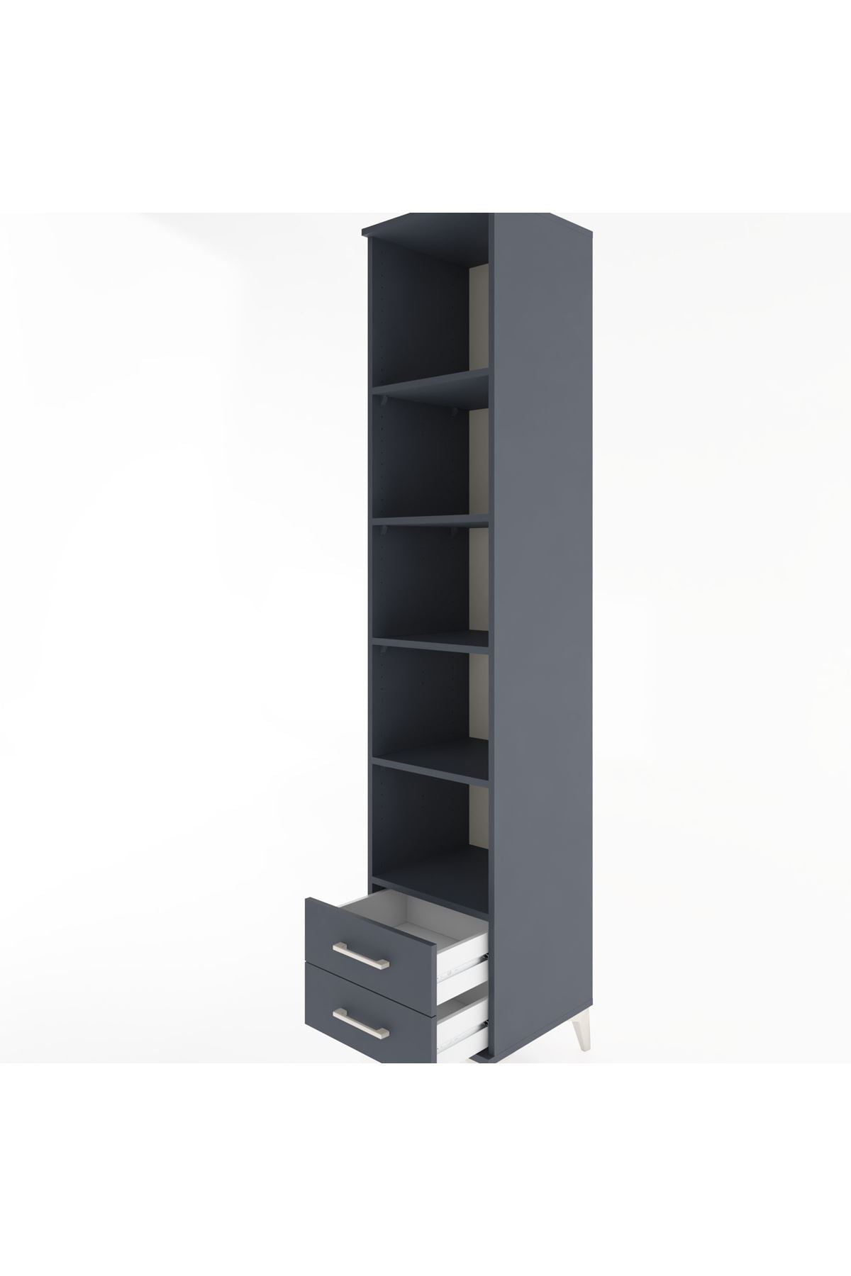 Hyperion Dolap 5 Raflı 2 Çekmeceli 44x44x221 - S61M011V5B