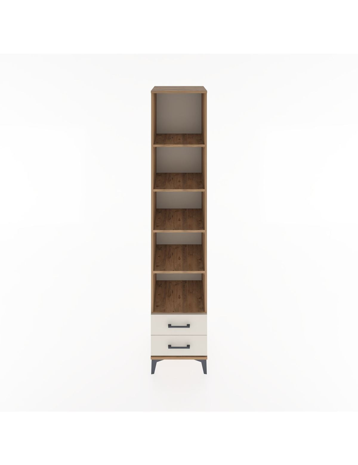 Hyperion Dolap 5 Raflı 2 Çekmeceli 44x44x221 Çam-Aytaşı