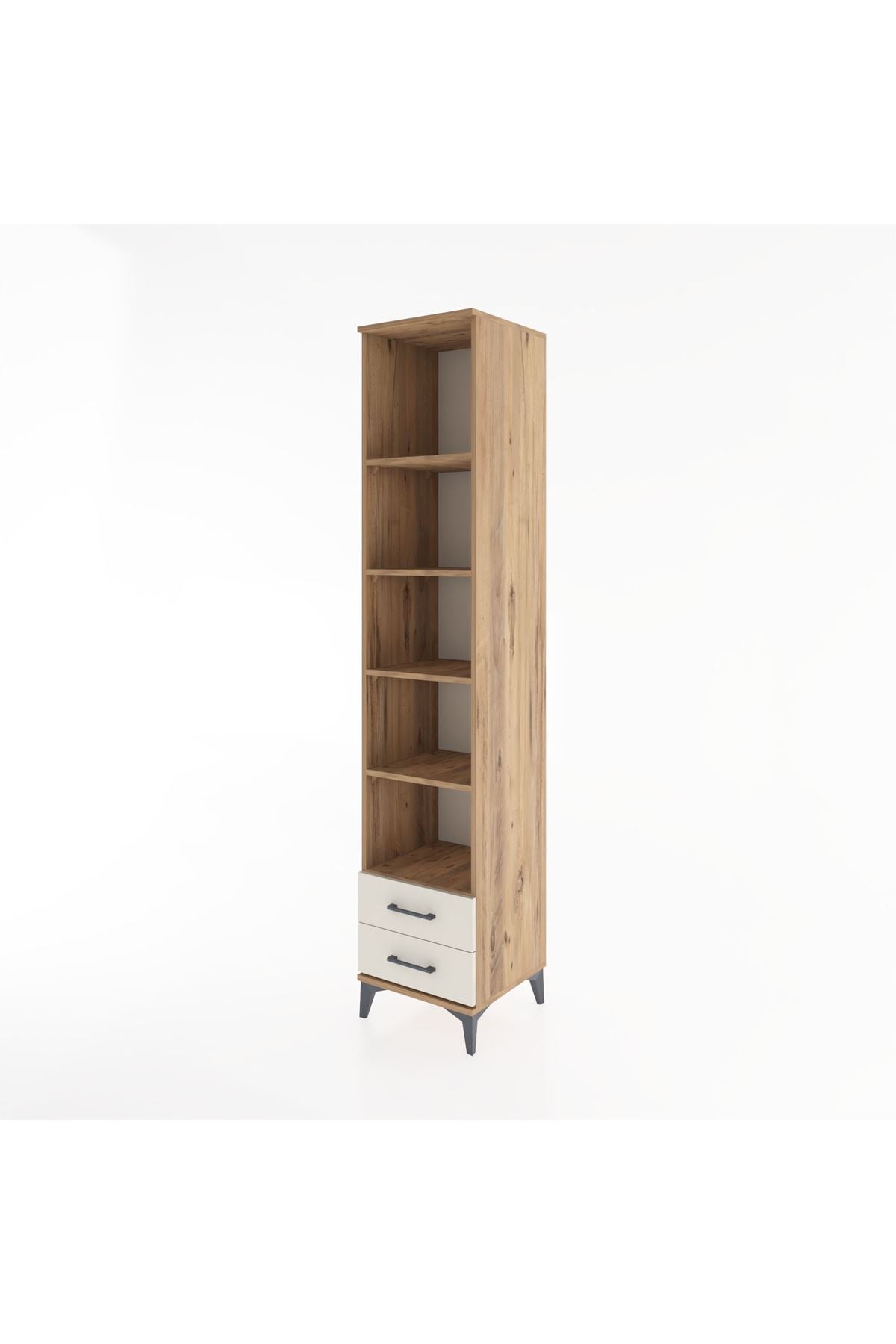 Hyperion Dolap 5 Raflı 2 Çekmeceli 44x44x221 Çam-Aytaşı