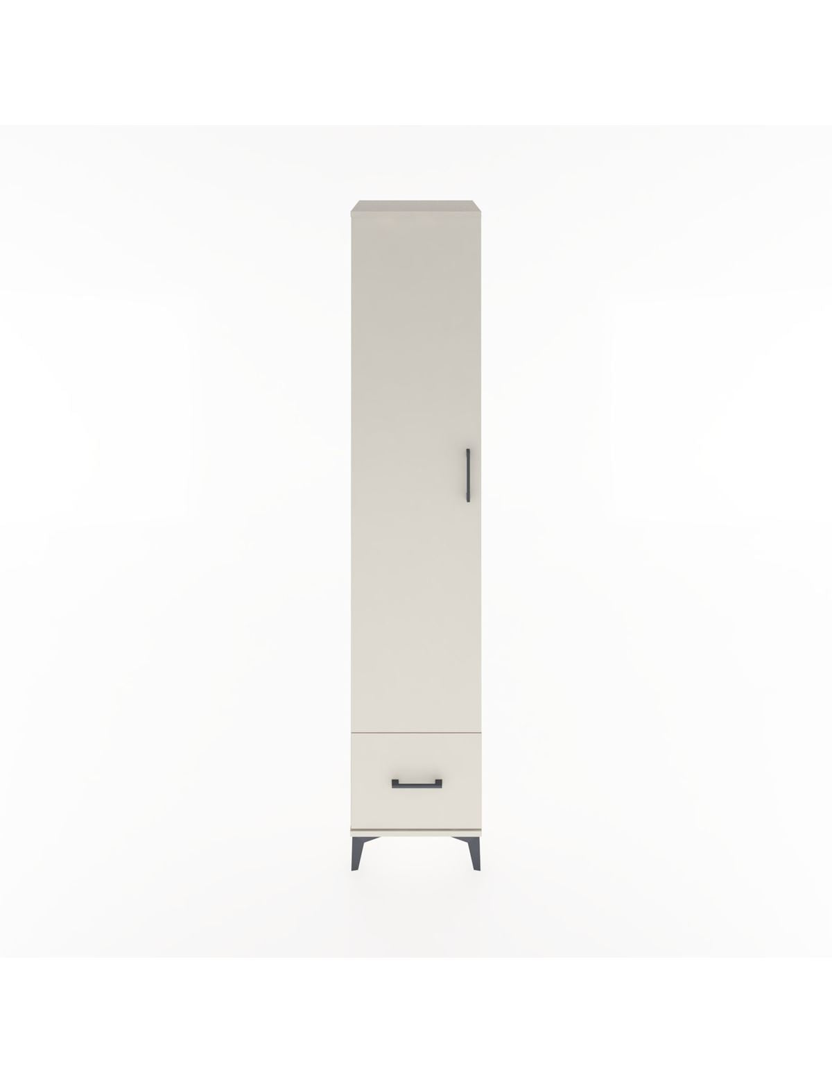 Hyperion Dolap 3 Raflı Tek Çekmeceli Tek Askılı 44x44x221 Aytaşı-Aytaşı
