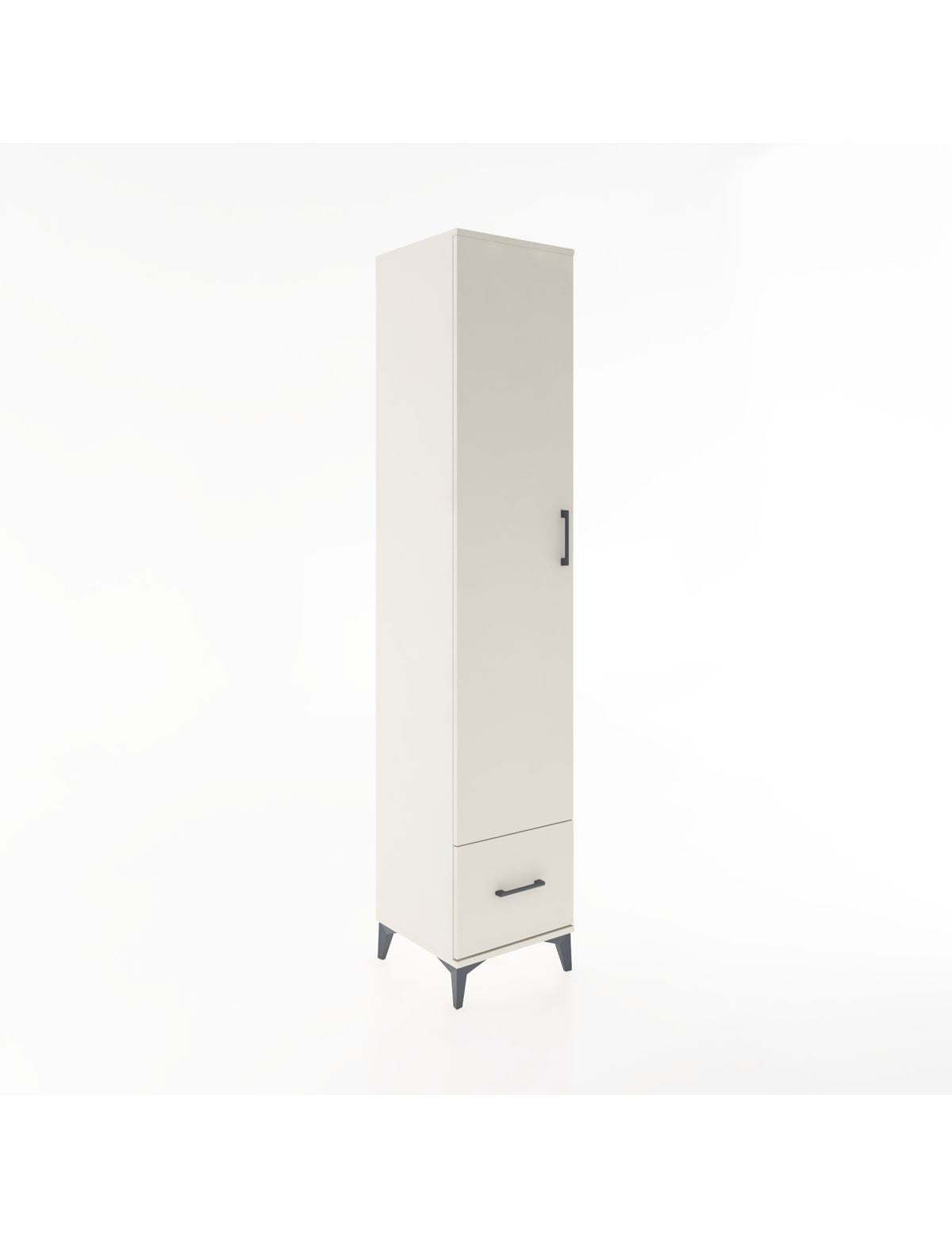 Hyperion Dolap 3 Raflı Tek Çekmeceli Tek Askılı 44x44x221 Aytaşı-Aytaşı