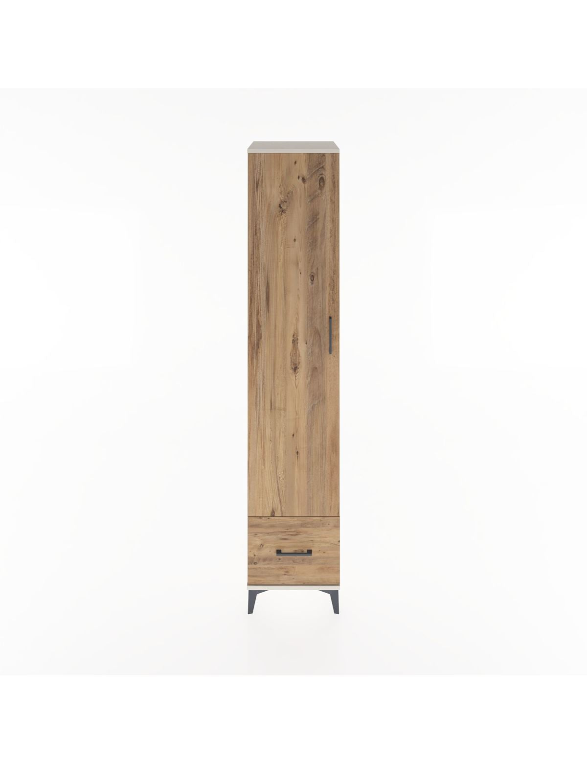 Hyperion Dolap 3 Raflı Tek Çekmeceli Tek Askılı 44x44x221 Aytaşı-Çam
