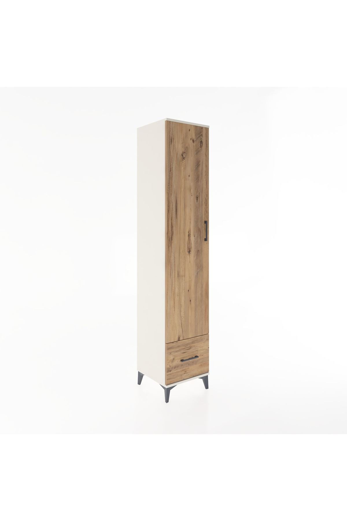 Hyperion Dolap 3 Raflı Tek Çekmeceli Tek Askılı 44x44x221 Aytaşı-Çam