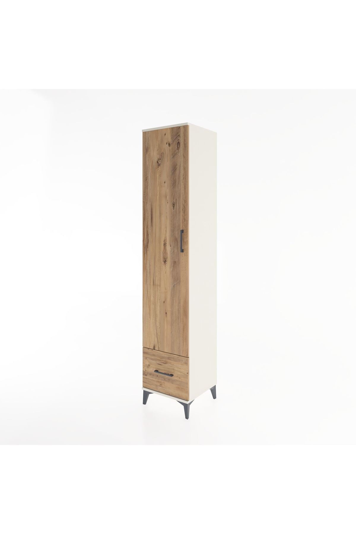 Hyperion Dolap 3 Raflı Tek Çekmeceli Tek Askılı 44x44x221 Aytaşı-Çam