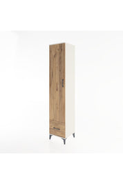 Hyperion Dolap 3 Raflı Tek Çekmeceli Tek Askılı 44x44x221 Aytaşı-Çam