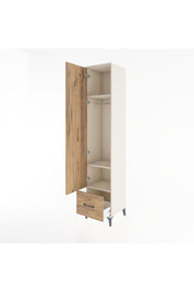 Hyperion Dolap 3 Raflı Tek Çekmeceli Tek Askılı 44x44x221 Aytaşı-Çam
