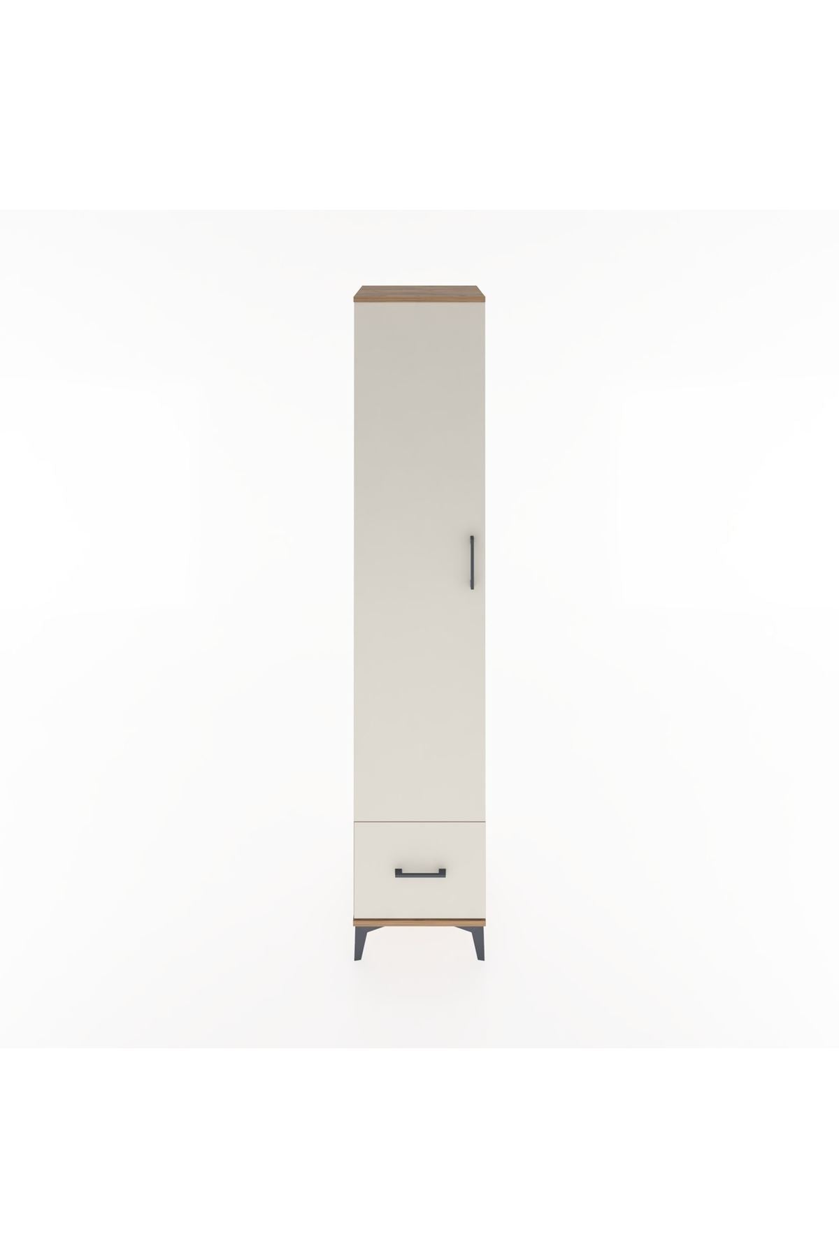 Hyperion Dolap 3 Raflı Tek Çekmeceli Tek Askılı 44x44x221 Çam-Aytaşı