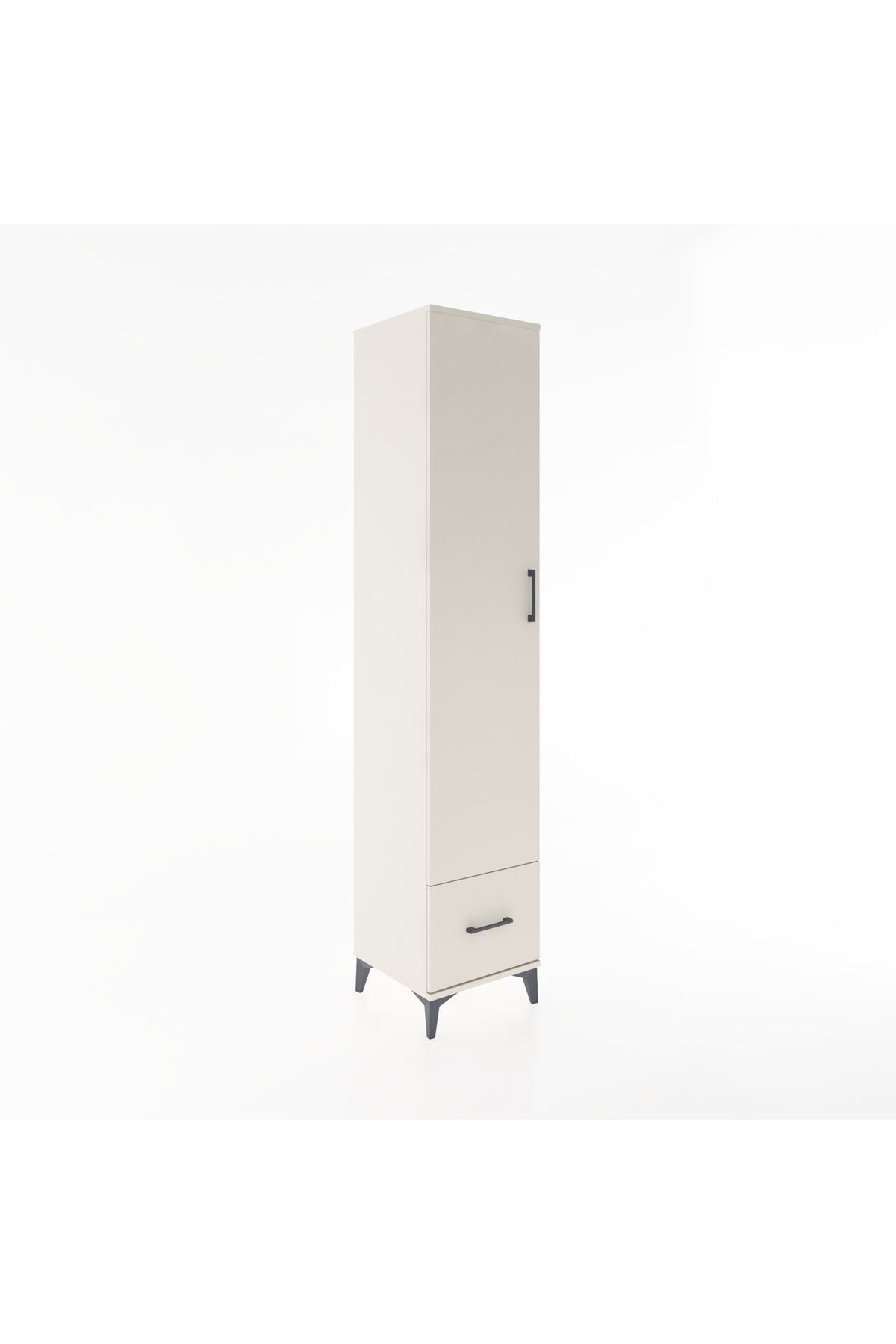 Hyperion Dolap 5 Raflı Tek Çekmeceli Tek Kapaklı 44x44x221 Aytaşı-Aytaşı