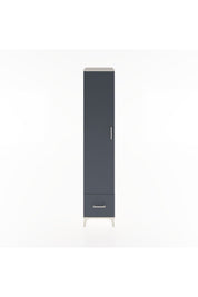 Hyperion Dolap 5 Raflı Tek Çekmeceli Tek Kapaklı 44x44x221 Aytaşı-Antrasit