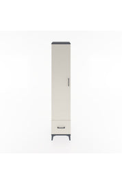 Hyperion Dolap 5 Raflı Tek Çekmeceli Tek Kapaklı 44x44x221 Antrasit-Aytaşı