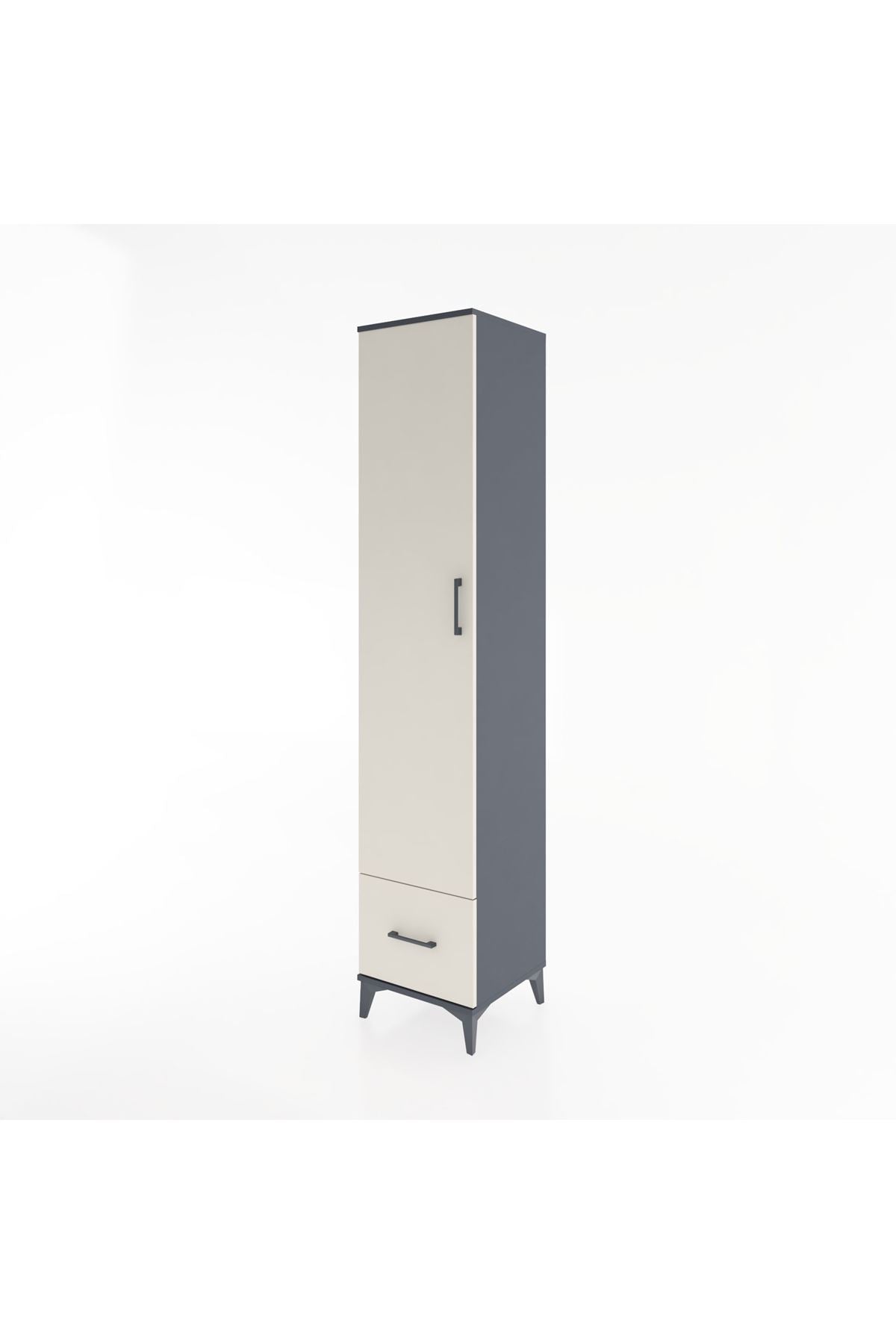 Hyperion Dolap 5 Raflı Tek Çekmeceli Tek Kapaklı 44x44x221 - S61M013V4B
